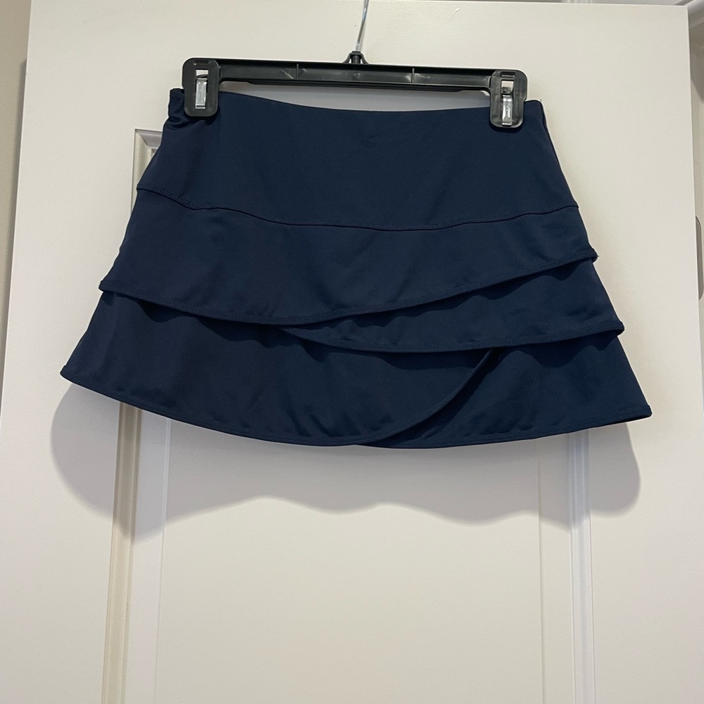 Lucky in Love Blue Layered Tennis Skirt